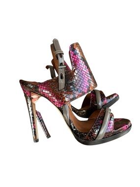 Reed Krakoff Snakeskin Platform Sandals – Size 37 – Made in Italy – Never Worn